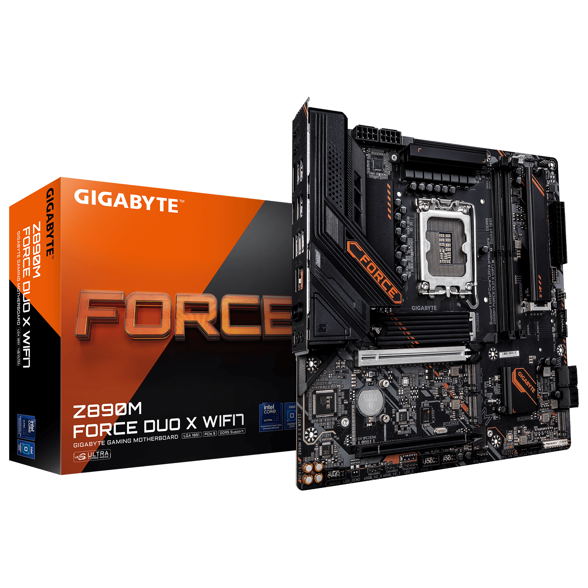 Gigabyte Z890M FORCE DUO X WIFI7 DDR5 LGA1851 Micro-ATX | Faroll 法奧